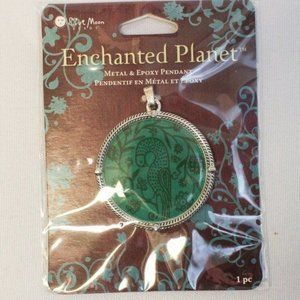 Teal Green Peacock Pendant DIY NWT